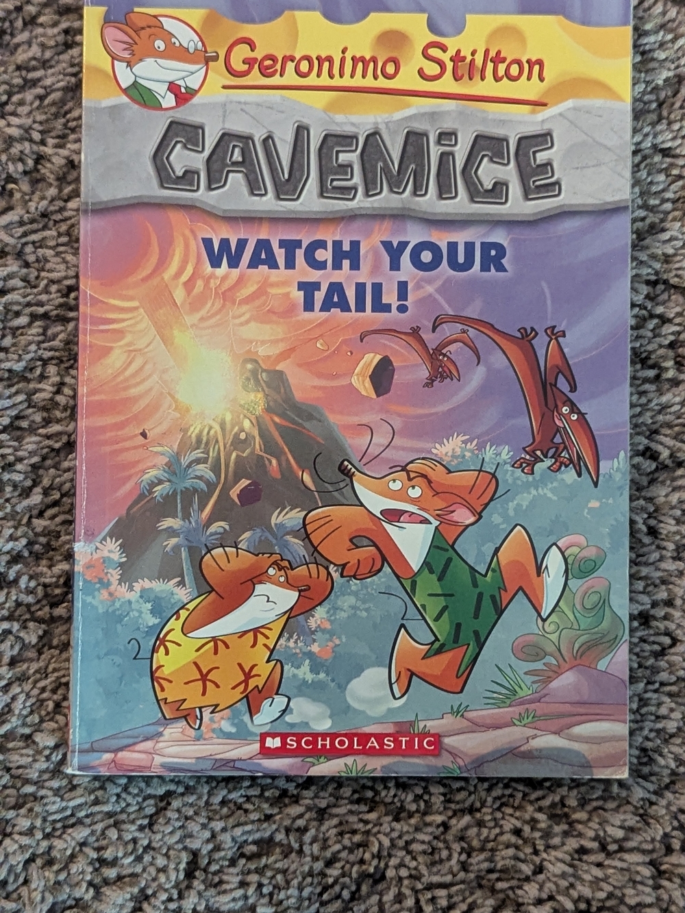 Geronimo Stilton Cavemice Watch Your Tail Chapter Book Scholastic